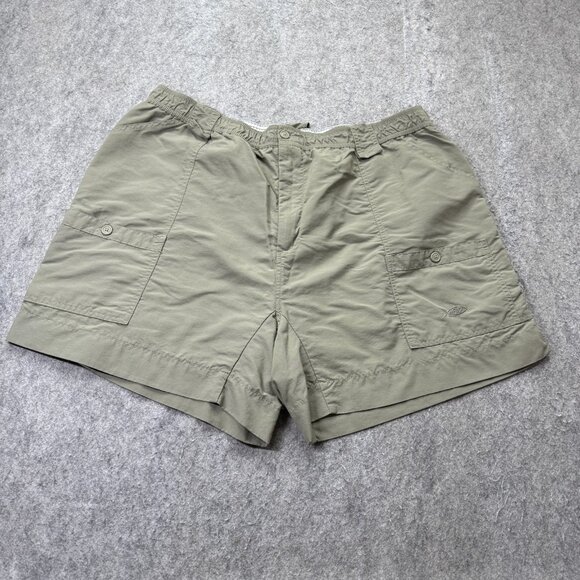 AFTCO Shorts Men 44 Green Nylon Cargo Elastic 6" M01 Original Fishing b079 - Picture 1 of 14